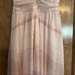 Free People  strapless gray and pink high low lined dress. Size SP Photo 2