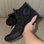 Converse  All Black Canvas High-Tops sneakers Photo 0
