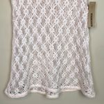 DKNY NWT Jeans Women’s Open Knit Cream Beach Cover-Up Tunic Tank Top Photo 2