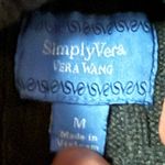 Vera Wang Simply  Cotton Ribbed Charcoal Turtleneck Sweater 
Size Medium Photo 3