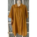 BCBGMAXAZRIA  Button Down Side Slit Tunic Oversized Coverup Womens Size Xs/S Photo 2