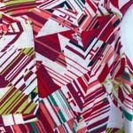 LuLaRoe  Abstract High Low Short Sleeve Dress Round Neck Sz Sm Stretch Polyester Photo 7