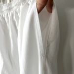 Kaelin Women's white 2 piece white with blue stripe sweatsuit size large Photo 12