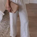 Reformation  Olina Linen Cargo Pant NWT Photo 0