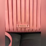 Fossil  Rayna Pleated Drawstring Bubblegum Pink Crossbody Bag Photo 3