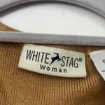 WHITE STAG Camel Brown V Neck Button Front Sleeveless Long Vest Sweater 18W 20W Size undefined Photo 1