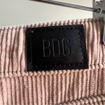 BDG Cream Corduroy Pants Mom High Rise Straight Leg Ribbed Cotton Size 26  Photo 3