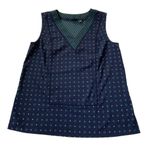 Halogen Blue Sleeveless Shirt Women Size Medium | 22-14 Photo 2