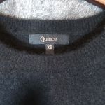 Quince Mongolian Cashmere Crewneck Sweater Black Womens XS Photo 1