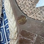 Lucky Brand Dexie Blue and Cream Textile Espadrilles Flat slip on shoes size 8 Photo 5