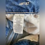 American Eagle Womens Blue Artist Crop Stretch Ripped Denim Distressed Jeans 4 Photo 2