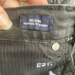 Gap CLEARANCE Cutoff Black Denim Jean Shorts 00 24 Hugh Rise 4” EUC Button Fly Photo 4