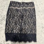 Bebe  Black Lace Neutral Lined Pencil Skirt Size XXS Photo 1