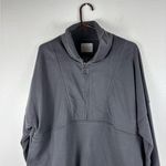 Allfenix Women's XL Sweater Dark Gray Charcoal Pullover Quarter Zip Sweatshirt Photo 5
