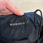 Black Halo  A-line Halter High Neck Sleeveless Midi Dress Cocktail Size 4 Photo 2