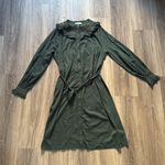 BODEN Elegant Green Button down Midi Dress Jersey Casual with Beautiful collar Size XL Photo 1