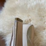 Marc Fisher Leather Miggi Pointed Toe Heeled Ankle Booties Gold Size 7 Photo 8