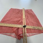 ZARA Shorts Womens Small Red White Gingham Check Cotton Blend High Rise Summer Photo 6