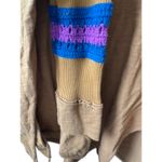 Natural Life Mustard Oversized Tunic Top Crochet Accent Dolman Sleeve Size Large Photo 3