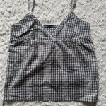 Brandy Melville  White & Blue Plaid Edith Tank Top Photo 0