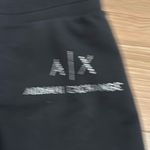 Armani Exchange  women’s black sweatpants bedazzled size medium Photo 1