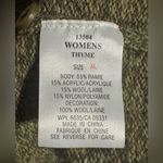 Woolrich  knit cardigan green speckled size XL women’s button down with pockets Photo 2