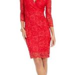 Thalia Sodi Women's Lace Sheath Dress Red Size Small Photo 1