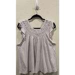 Free People WE THE FREE Coconut Gathered Lilac Basic T-Shirt Photo 3