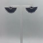 Earrings‎ sun shape Silver Photo 1