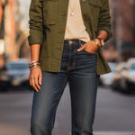 J.Crew 100% Cotton Button-Front Safari Shirt Jacket Shacket Sz Small Army Green Photo 0