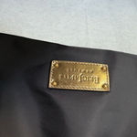 Eric Javits Black Nylon Shoulder Bag Gold Trim Hardware Designer Purse Classic Photo 6