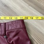 Free People City Slicker Vegan Maxi Skirt Maroon Size 4 NWT faux leather Classy Photo 4