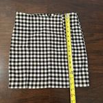 Free People black & white gingham Modern Femme mini skirt size 0 Photo 6