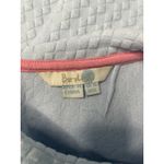 Boden‎ Textured Knit Top Short Sleeve Collared Light Blue, Size 6 Blue Photo 2