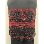 Nita Ideas Beaded Red Black Mesh Form Fitting Dress Size 4 Whimsigoth Y2K 1920s Photo 10
