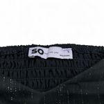 Smocked Peasant Blouse Black Photo 3