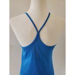 Nike Dri-Fit Womens Solid Blue Athletic Tank Top Small Razor Back Strappy Photo 3