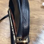 Sam Edelman Terri flap black leather snakeskin detail hand bag/purse Photo 13