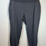 Athleta  Womens Venice High Rise Jogger Pants Gray Heather Athletic Zip Pocket XL Photo 0