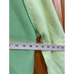 J. Jill Colorblock Knit Hoodie Lime Green Yellow Pullover Boho Casual L Size L Photo 5
