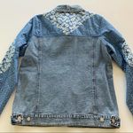 Avec Les Filles Anthropologie | Patchwork Light Wash Boho Denim Jacket Medium Photo 10