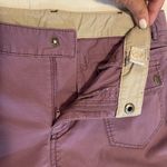 Athleta 8 Pocket Purple Adjustable Waist Cargo Capri size 8 Photo 6