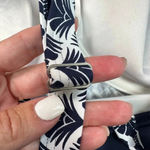 Lands' End  Navy Yellow Mix Square Neck Underwire Tankini Swim Top Plus Size 24W Photo 2