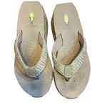 Volatile size 8 wedge tan thong sandal women’s island Photo 5