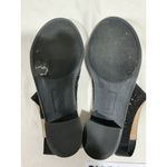 Womans American Eagle 7.5 W Black Open Toe Sling Back Diamond Cut Out Sandal Photo 3