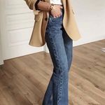 Joie NWT  Leather Faux Tan Beige Blazer Coat Jacket Blogger Pinterest Fav Cream Photo 0