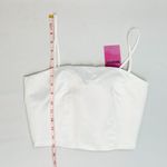 Miscreants London NWT White Silky Corset Top - 6 Photo 9
