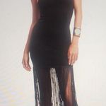 Bardot  Black Fringe Midi Dress Photo 0
