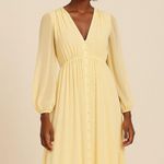 H&M  Cream Chiffon Maxi Boho Dress Large‎ Sheer Fairy Whimsgoth Romantic Flowing Photo 0