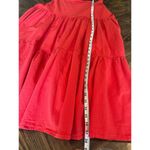 VTG Prairie Western Boho Cottage Cowgirl Peasant Maxi Skirt Large Broomstick Red Photo 5